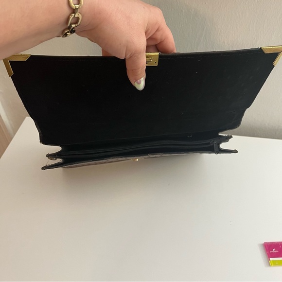 Vintage Mido Korea Brown Ostrich Leather Top Handle Bag - Picture 12 of 12